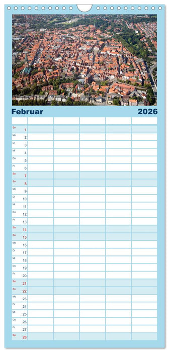 Norddeutschland aus der Luft (CALVENDO Familienplaner 2026)