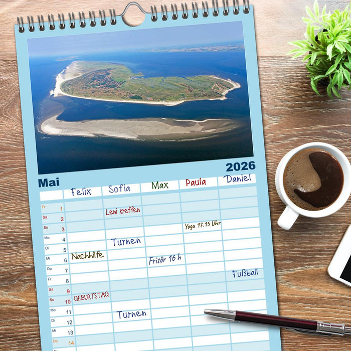 Norddeutschland aus der Luft (CALVENDO Familienplaner 2026)