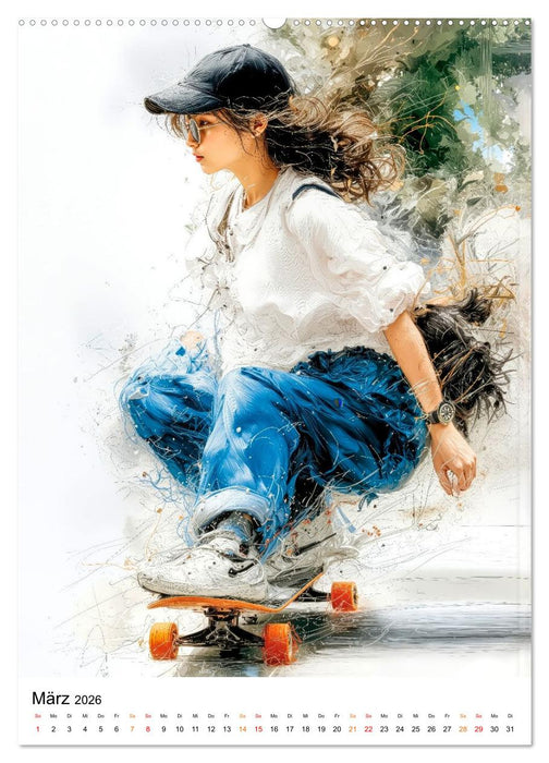 Sportlich Weiblich (CALVENDO Premium Wandkalender 2026)