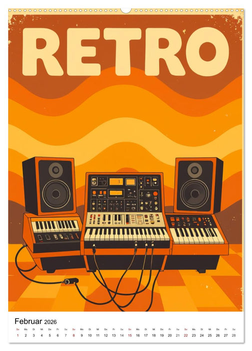 Feel the Groove – Funk & Soul Vintage (CALVENDO Wandkalender 2026)