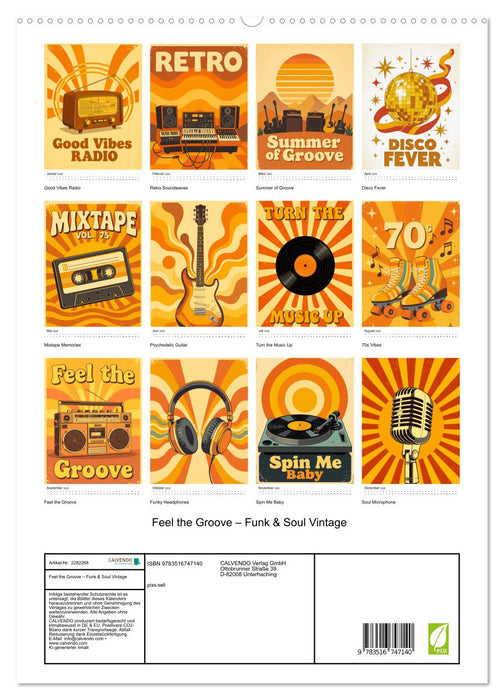 Feel the Groove – Funk & Soul Vintage (CALVENDO Premium Wandkalender 2026)