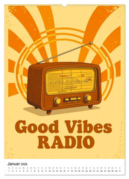 Feel the Groove – Funk & Soul Vintage (CALVENDO Premium Wandkalender 2026)