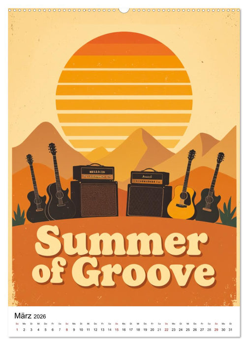 Feel the Groove – Funk & Soul Vintage (CALVENDO Premium Wandkalender 2026)