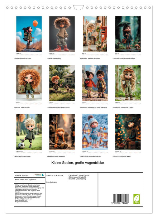 Kleine Seelen, große Augenblicke (CALVENDO Wandkalender 2026)