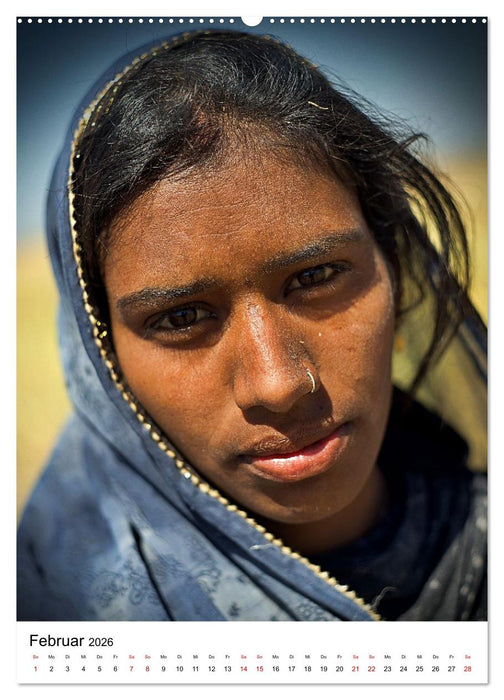 Portraits - Nordindien (CALVENDO Wandkalender 2026)