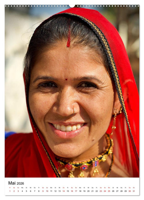 Portraits - Nordindien (CALVENDO Wandkalender 2026)