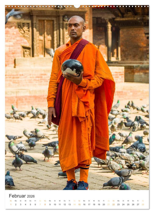 Menschen in Nepal (CALVENDO Wandkalender 2026)