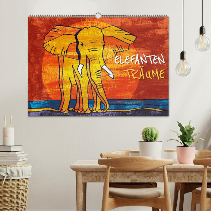 Elefanten-Träume (CALVENDO Wandkalender 2026)