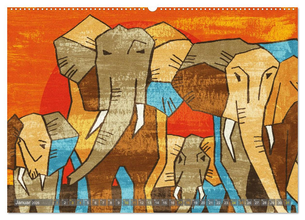 Elefanten-Träume (CALVENDO Wandkalender 2026)
