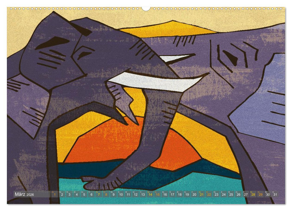 Elefanten-Träume (CALVENDO Wandkalender 2026)