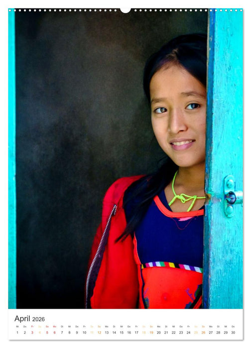 Menschen in Nepal (CALVENDO Premium Wandkalender 2026)