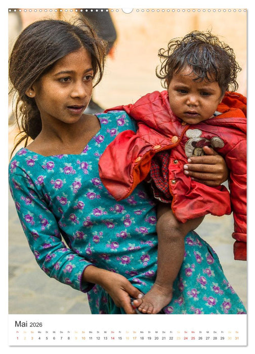 Menschen in Nepal (CALVENDO Premium Wandkalender 2026)