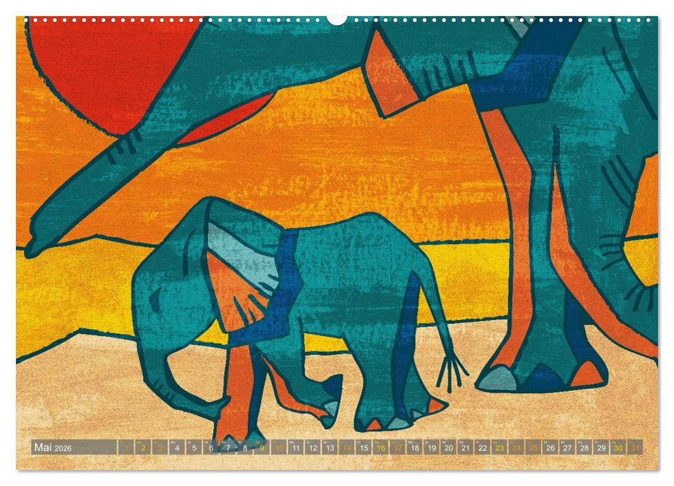 Elefanten-Träume (CALVENDO Premium Wandkalender 2026)