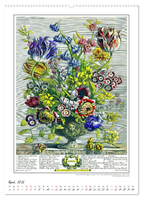 Henry Fletcher. Blumen und Früchte - Kunstkalender (CALVENDO Wandkalender 2026)
