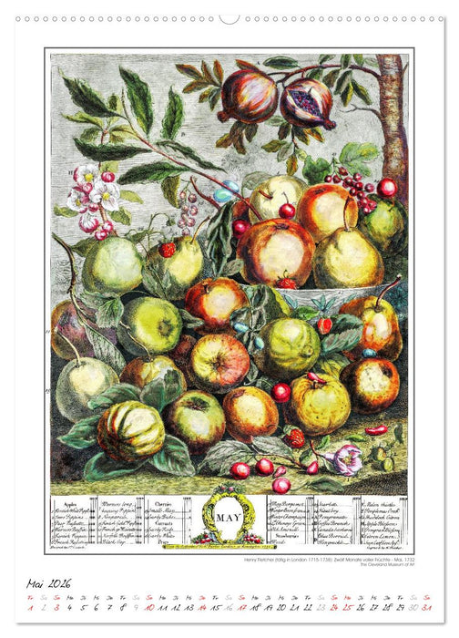 Henry Fletcher. Blumen und Früchte - Kunstkalender (CALVENDO Wandkalender 2026)