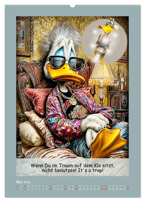 Echte Fieslinge. Gefiederklan im Überlebensmodus (CALVENDO Premium Wandkalender 2026)