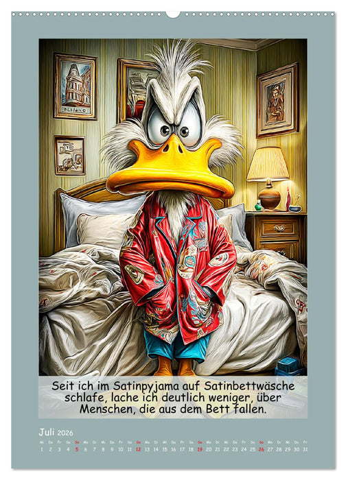 Echte Fieslinge. Gefiederklan im Überlebensmodus (CALVENDO Premium Wandkalender 2026)