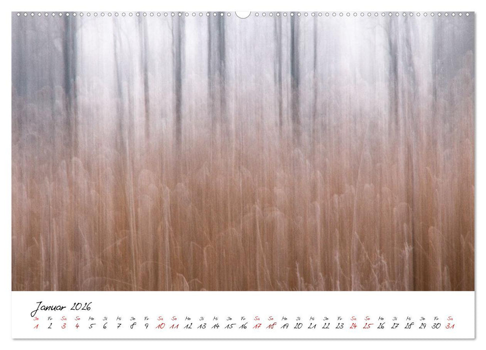 Abstrakte Landschaft ICM (Intentional Camera Movement) Fotografie (CALVENDO Wandkalender 2026)