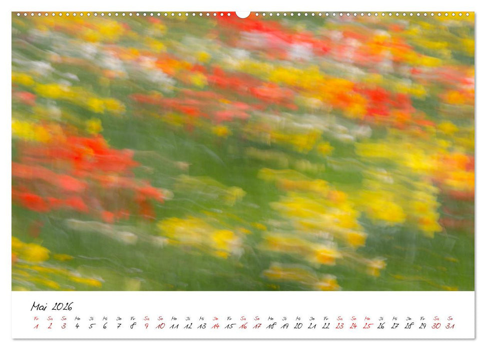 Abstrakte Landschaft ICM (Intentional Camera Movement) Fotografie (CALVENDO Wandkalender 2026)
