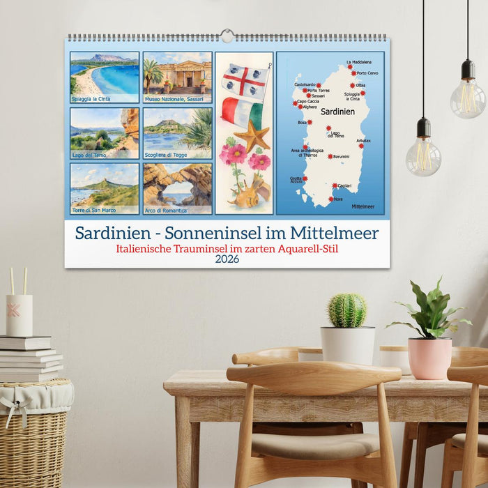 Sardinien - Sonneninsel im Mittelmeer (CALVENDO Wandkalender 2026)