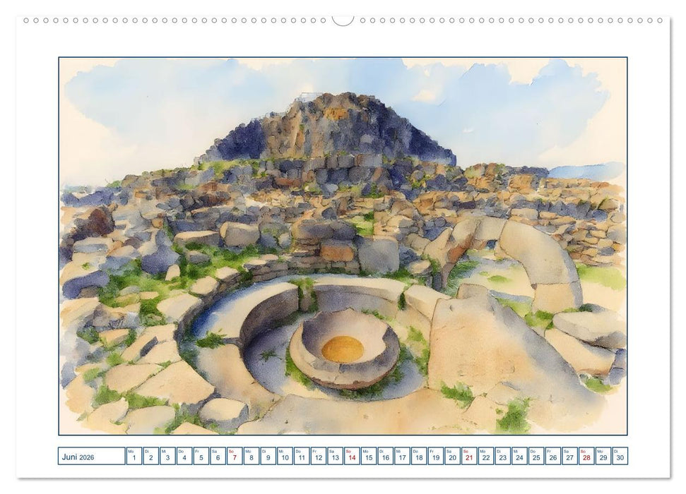 Sardinien - Sonneninsel im Mittelmeer (CALVENDO Premium Wandkalender 2026)
