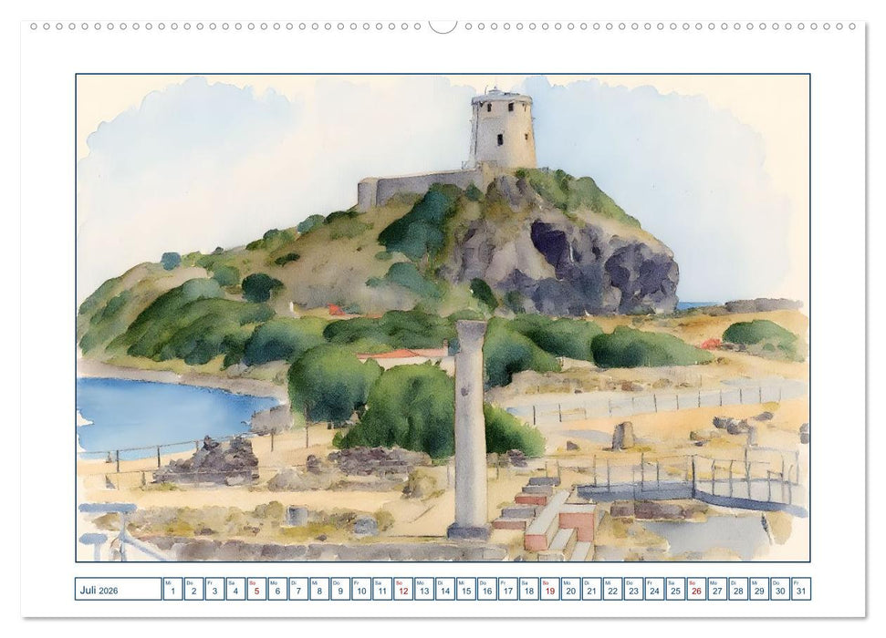 Sardinien - Sonneninsel im Mittelmeer (CALVENDO Premium Wandkalender 2026)