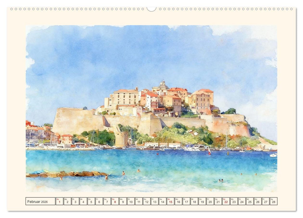 Korsika - Insel für alle Sinne (CALVENDO Wandkalender 2026)