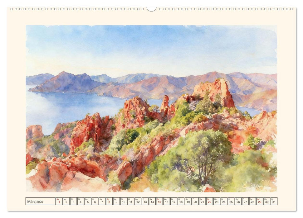 Korsika - Insel für alle Sinne (CALVENDO Wandkalender 2026)