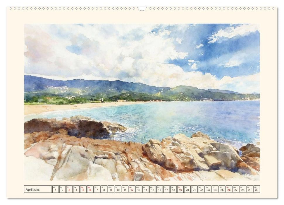 Korsika - Insel für alle Sinne (CALVENDO Wandkalender 2026)