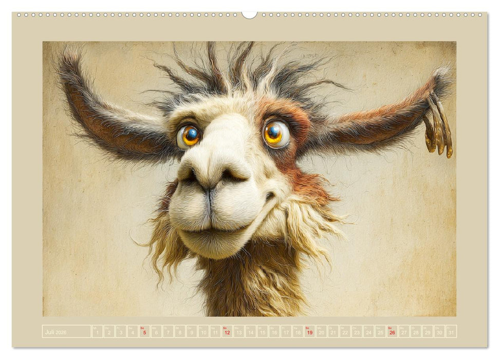 Seelen vom Hof. Bauernhoftiere als Charakterporträts (CALVENDO Premium Wandkalender 2026)