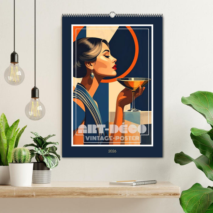 Art-Déco Vintage-Poster (CALVENDO Wandkalender 2026)