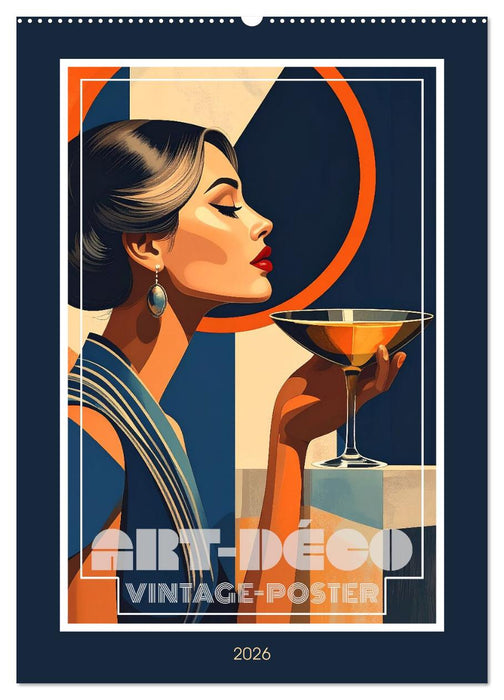 Art-Déco Vintage-Poster (CALVENDO Wandkalender 2026)
