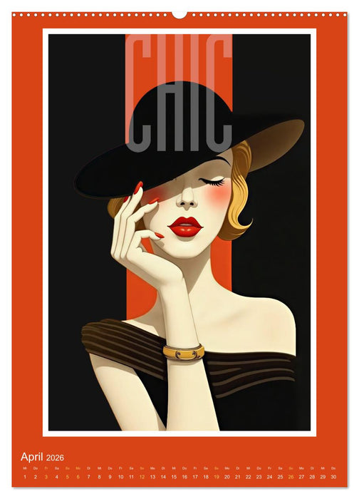Art-Déco Vintage-Poster (CALVENDO Wandkalender 2026)