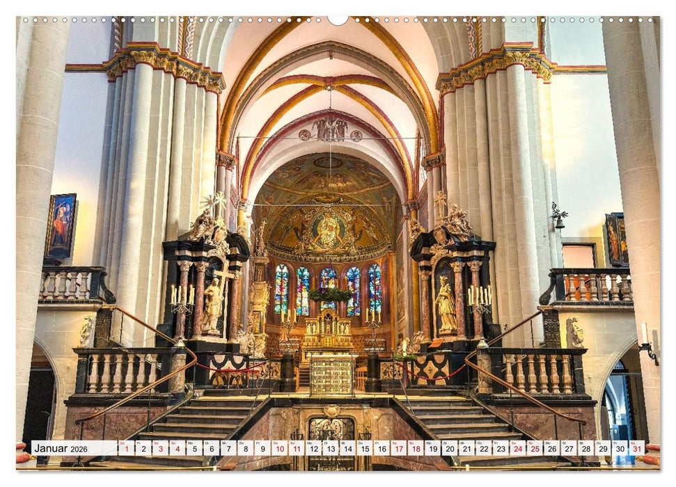 Bonner Kirchen (CALVENDO Wandkalender 2026)