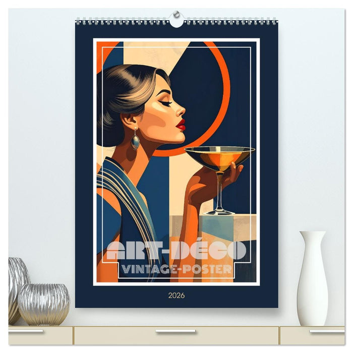 Art-Déco Vintage-Poster (CALVENDO Premium Wandkalender 2026)