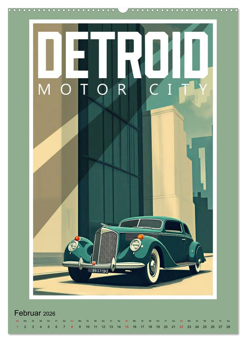 Art-Déco Vintage-Poster (CALVENDO Premium Wandkalender 2026)