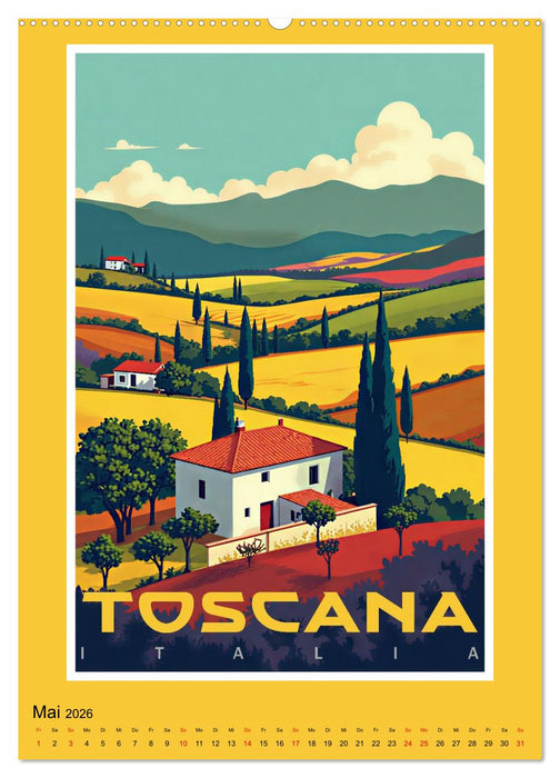 Art-Déco Vintage-Poster (CALVENDO Premium Wandkalender 2026)