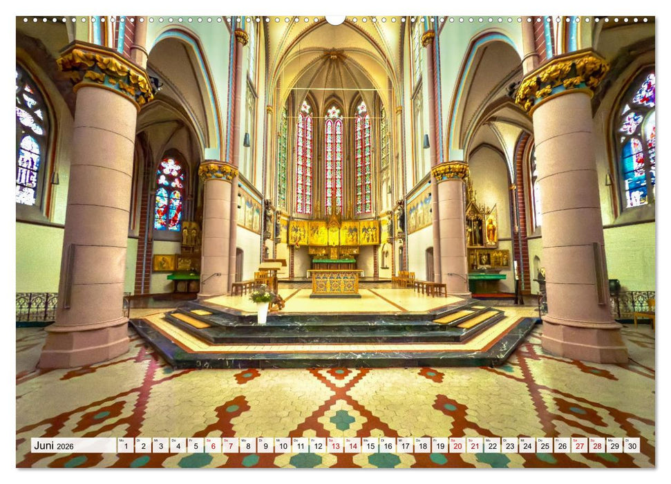 Bonner Kirchen (CALVENDO Premium Wandkalender 2026)