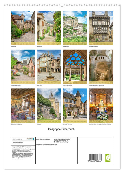 Casgogne Bilderbuch (CALVENDO Premium Wandkalender 2026)