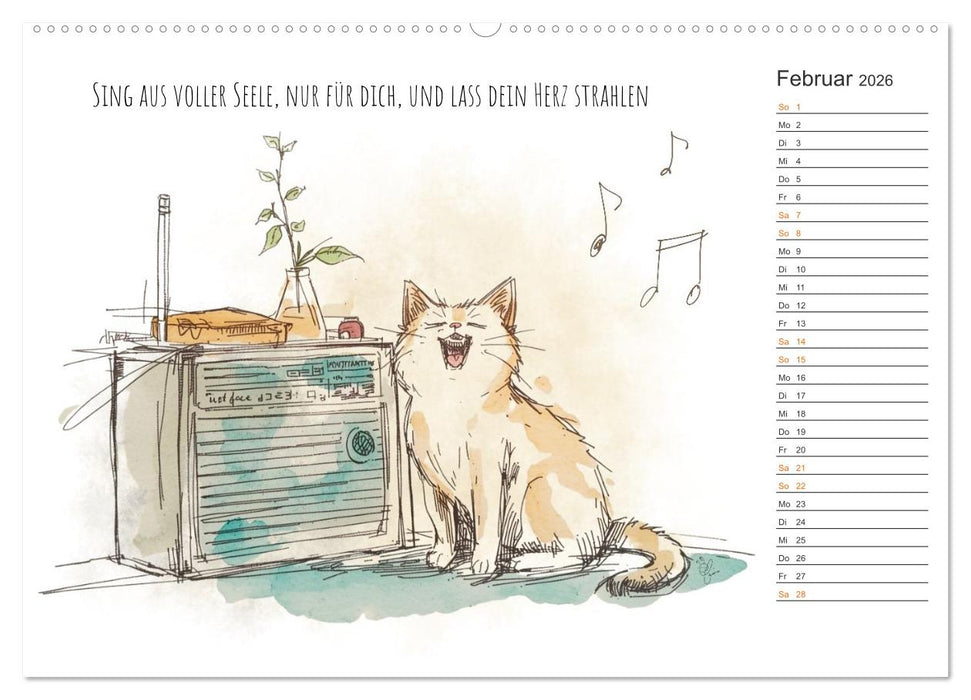 Kleine Schnurr-Momente fürs Herz (CALVENDO Wandkalender 2026)