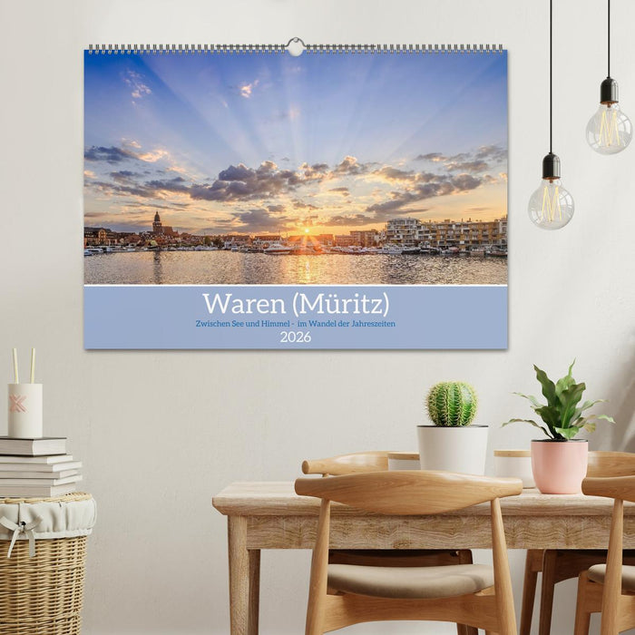 Zwischen See und Himmel - Waren (Müritz) im Wandel der Jahreszeiten (CALVENDO Wandkalender 2026)