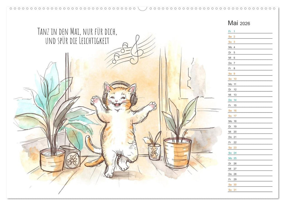 Kleine Schnurr-Momente fürs Herz (CALVENDO Premium Wandkalender 2026)