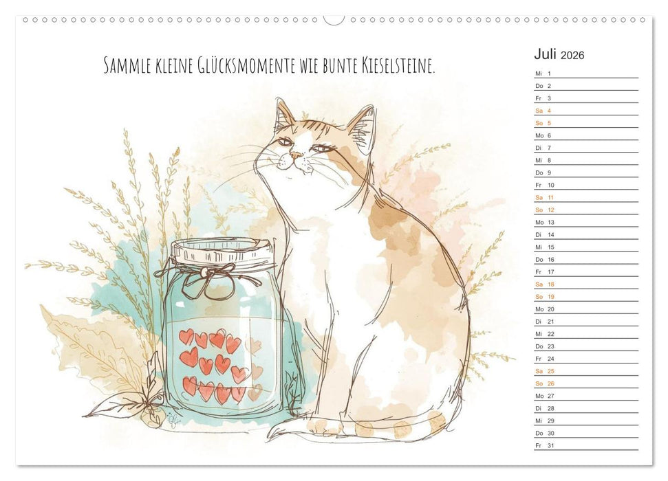 Kleine Schnurr-Momente fürs Herz (CALVENDO Premium Wandkalender 2026)