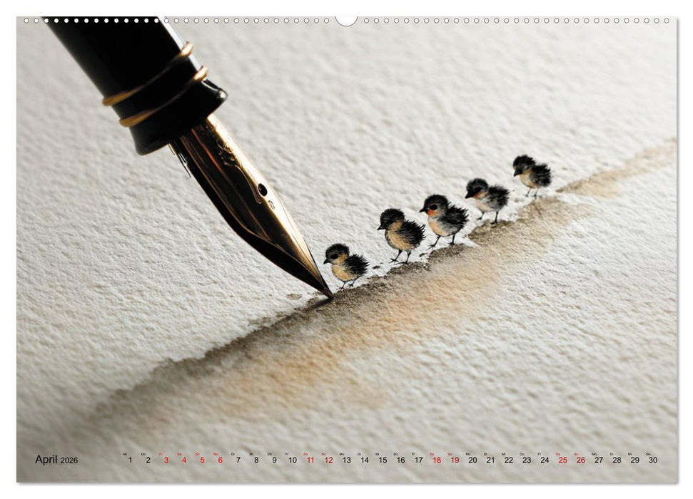 Die leise Magie der Kalligrafie (CALVENDO Wandkalender 2026)