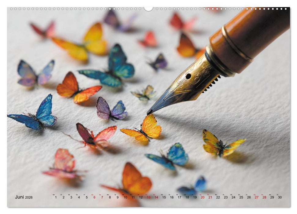 Die leise Magie der Kalligrafie (CALVENDO Wandkalender 2026)