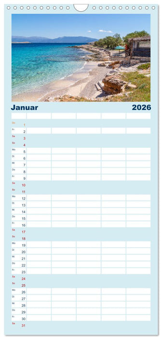 Insel Chalki (CALVENDO Familienplaner 2026)