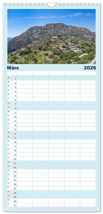 Insel Chalki (CALVENDO Familienplaner 2026)