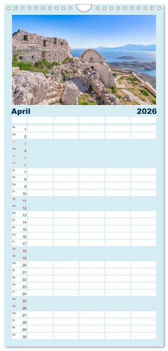 Insel Chalki (CALVENDO Familienplaner 2026)