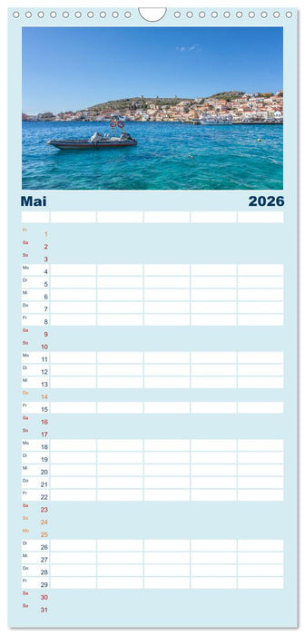 Insel Chalki (CALVENDO Familienplaner 2026)