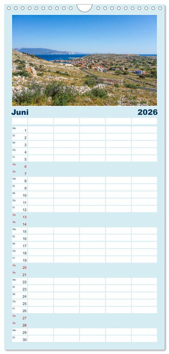 Insel Chalki (CALVENDO Familienplaner 2026)